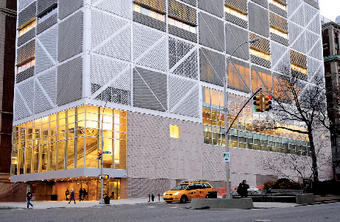 The Northwest Corner Building offers access to campus from Broadway and West 120th Street. Photo: Eileen Barroso